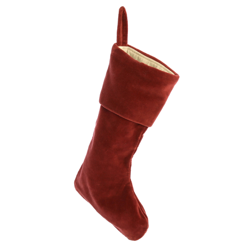 Velvet Stocking - Red - Red