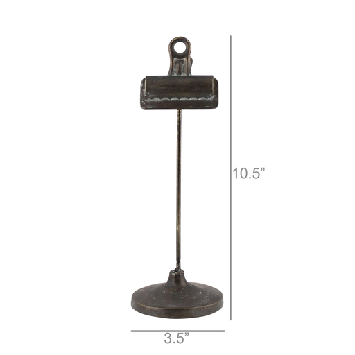 Bookkeepers Clip on Stand, Metal - Sm - Black